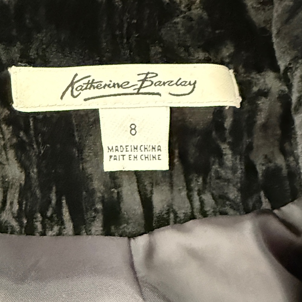 Katherine Barclay Holiday Embroidered Black Velvet Jacket size 8 NWT - Picture 11 of 13